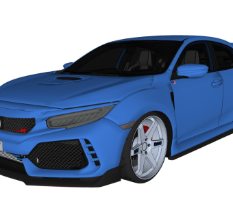 超精细汽车模型 本田 Honda Civic Type-R